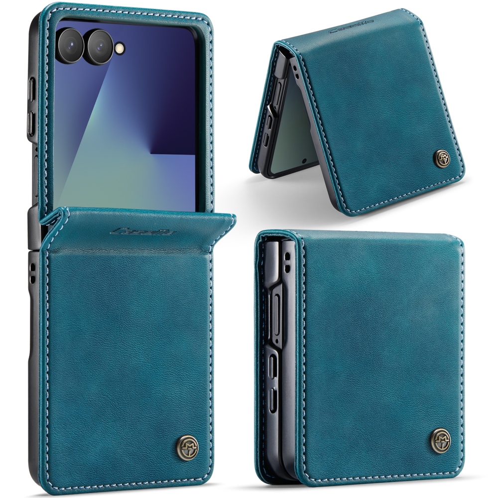 CASEME knížkové pouzdro na Samsung Galaxy Z Flip8 5G - modrozelené