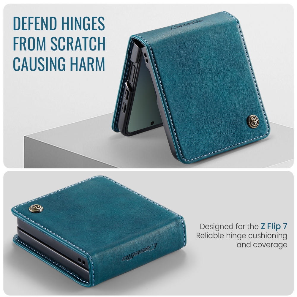 CASEME knížkové pouzdro na Samsung Galaxy Z Flip8 5G - modrozelené