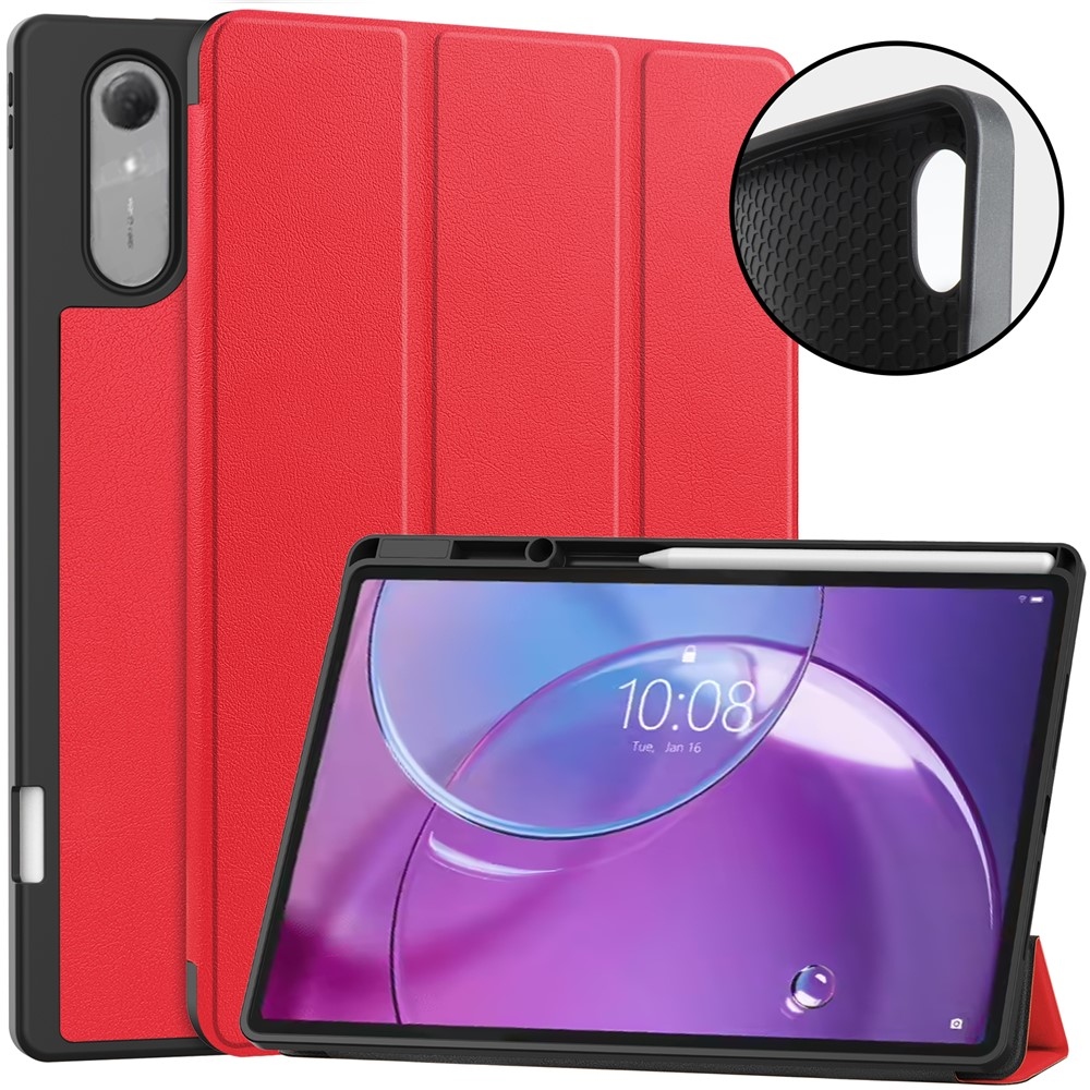 Cases chytré zavírací pouzdro na Lenovo Idea Tab Pro 13 2.Gen (TB-390FU) - červené