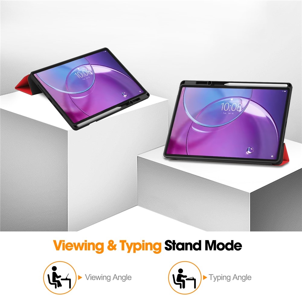 Cases chytré zavírací pouzdro na Lenovo Idea Tab Pro 13 2.Gen (TB-390FU) - červené