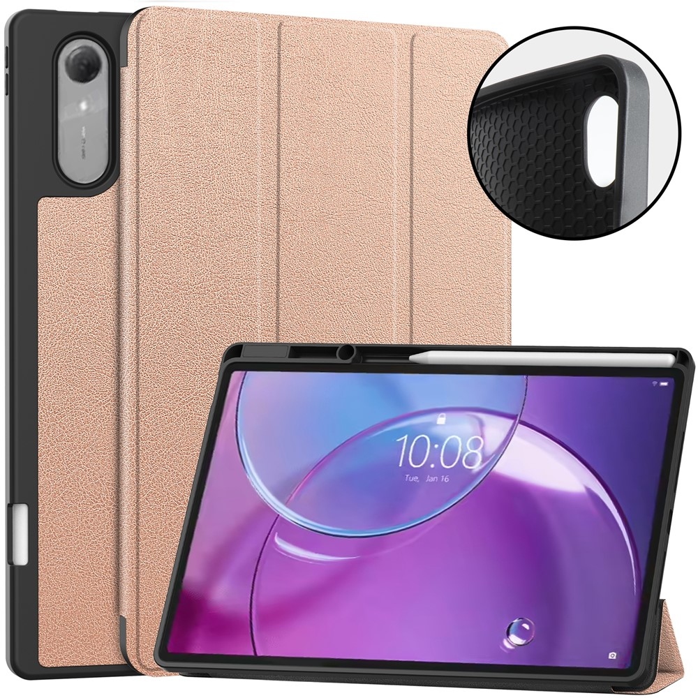Cases chytré zavírací pouzdro na Lenovo Idea Tab Pro 13 2.Gen (TB-390FU) - růžovozlaté
