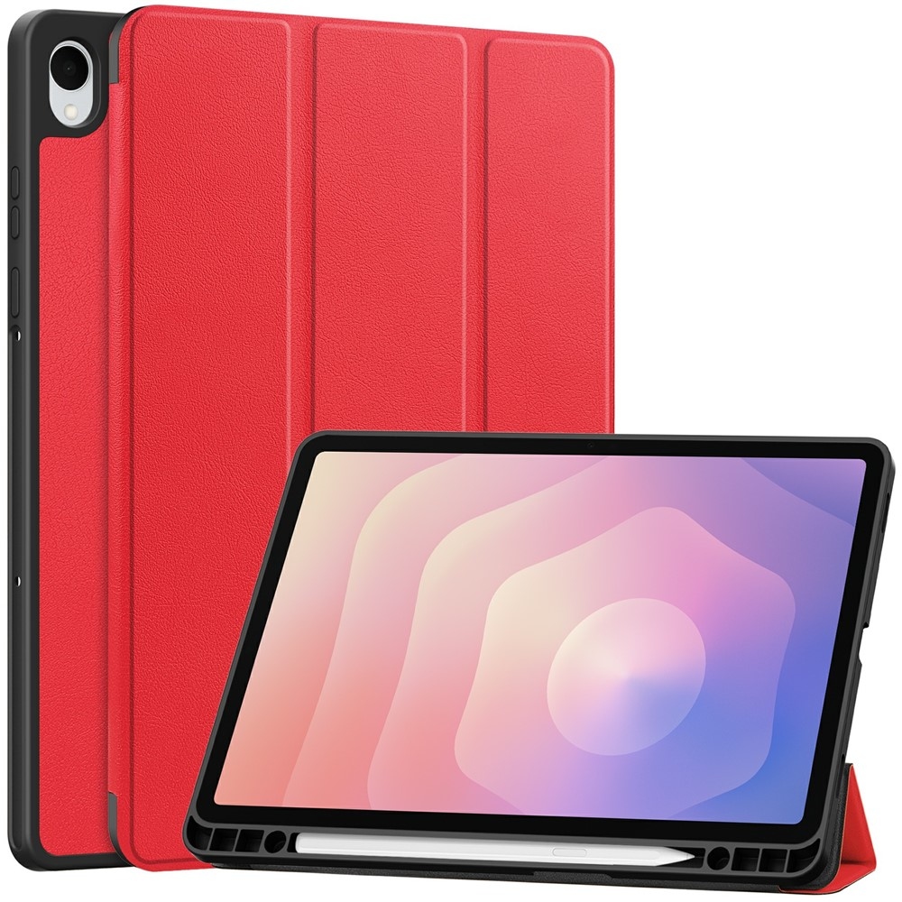 Cases chytré zavírací pouzdro na Samsung Galaxy Tab S11 - červené