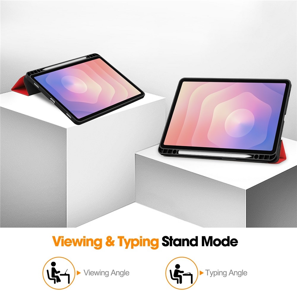 Cases chytré zavírací pouzdro na Samsung Galaxy Tab S11 - červené