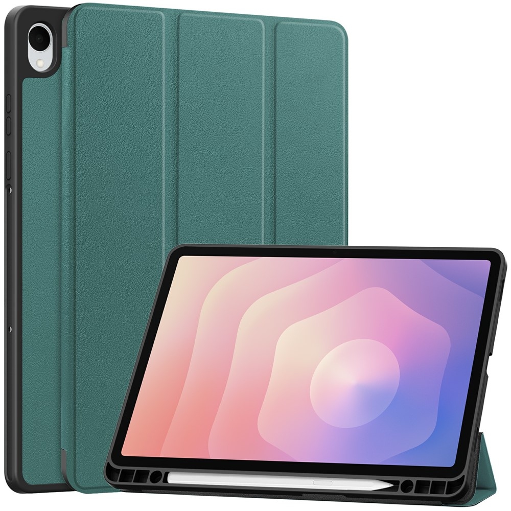 Cases chytré zavírací pouzdro na Samsung Galaxy Tab S11 - zelené