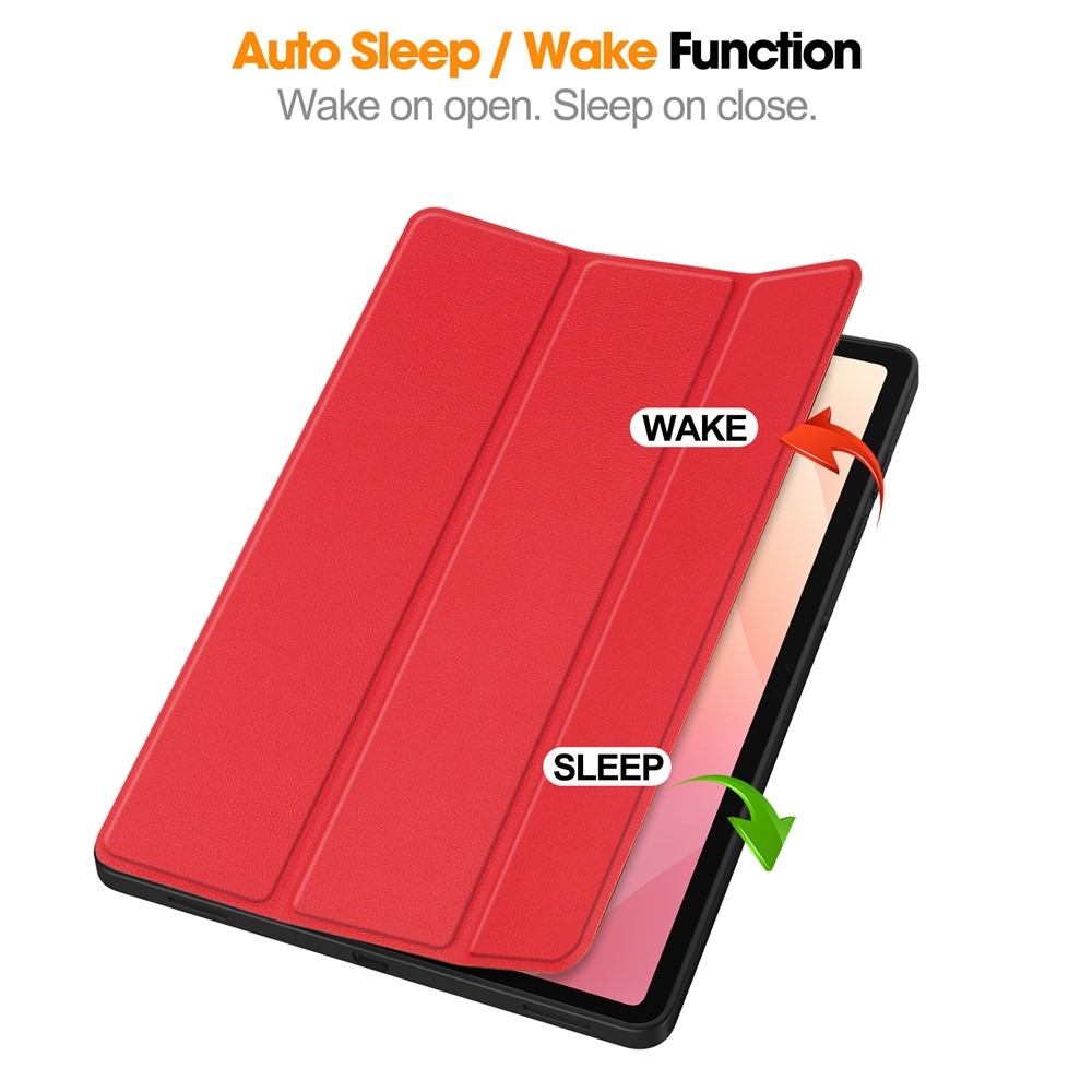 Cases chytré zavírací pouzdro na Samsung Galaxy Tab S12+ - červené