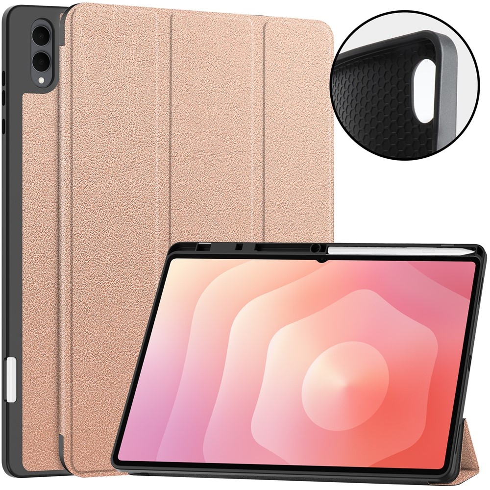 Cases chytré zavírací pouzdro na Samsung Galaxy Tab S12 Ultra - růžovozlaté