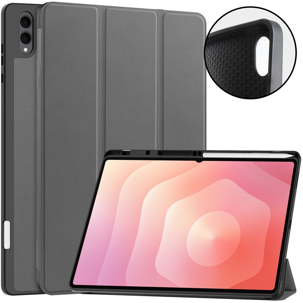 Cases chytré zavírací pouzdro na Samsung Galaxy Tab S12 Ultra - šedé
