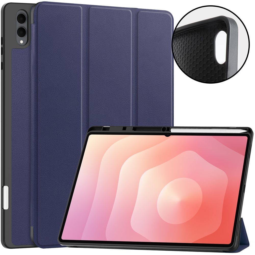 Cases chytré zavírací pouzdro na Samsung Galaxy Tab S12 Ultra - tmavěmodré