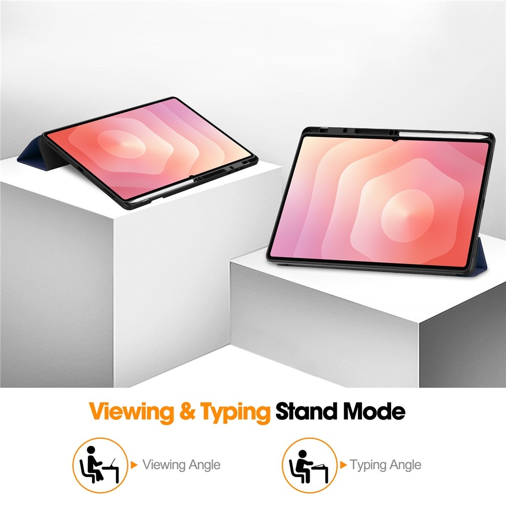 Cases chytré zavírací pouzdro na Samsung Galaxy Tab S12 Ultra - tmavěmodré