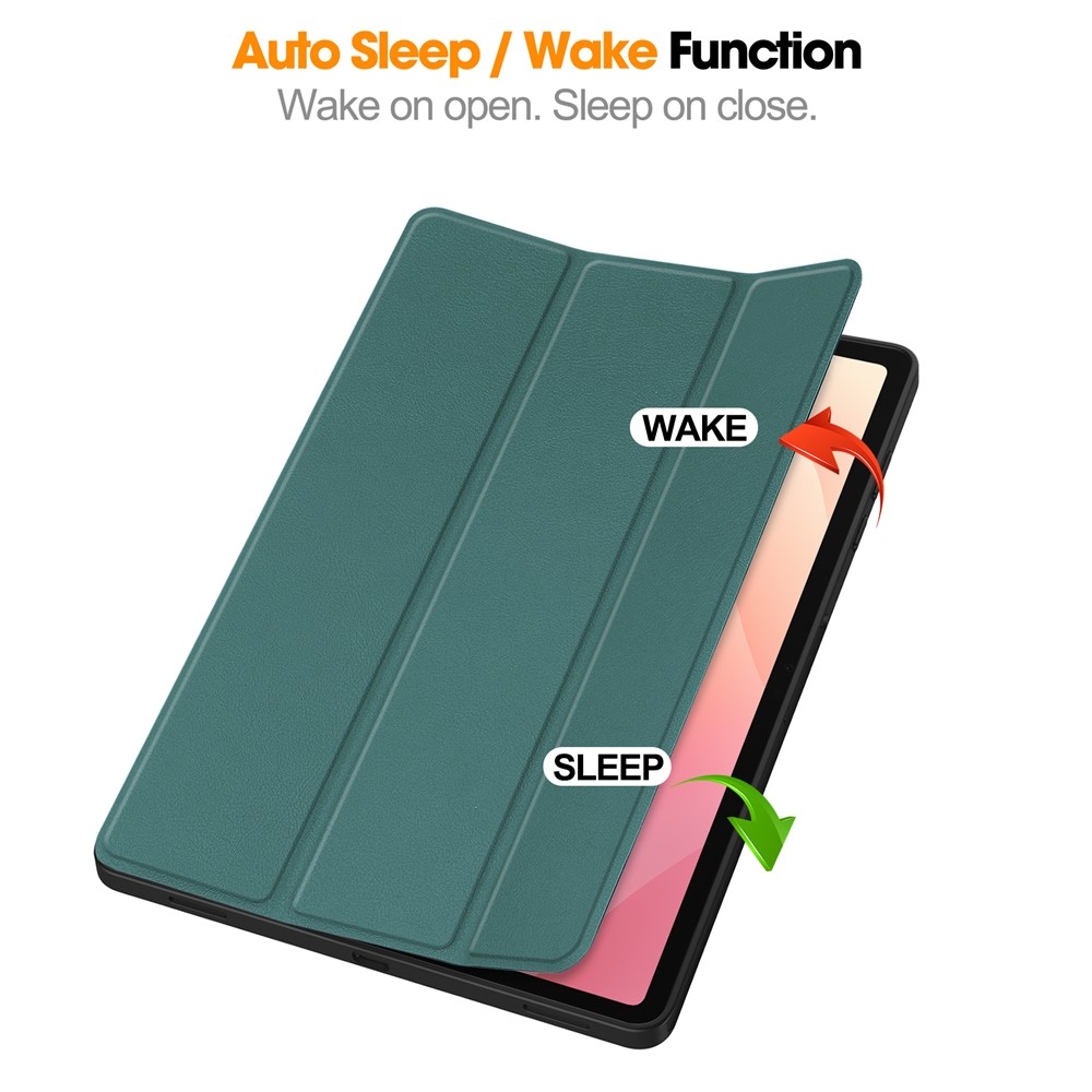 Cases chytré zavírací pouzdro na Samsung Galaxy Tab S12+ - zelené