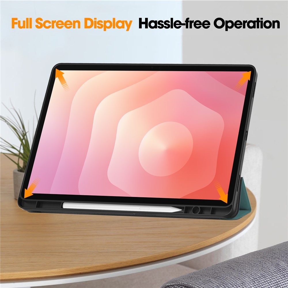 Cases chytré zavírací pouzdro na Samsung Galaxy Tab S12+ - zelené