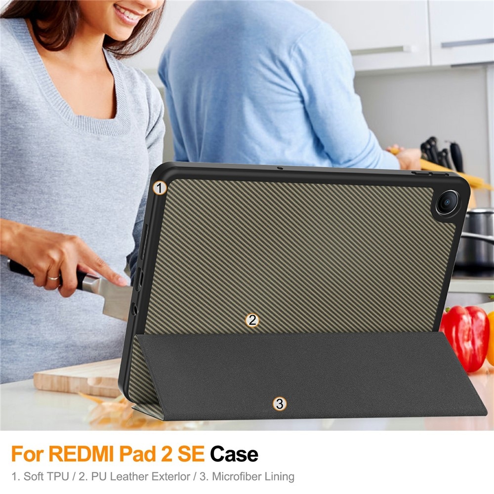 Cases chytré zavírací pouzdro na Xiaomi Redmi Pad 2 9.7 - hnědé