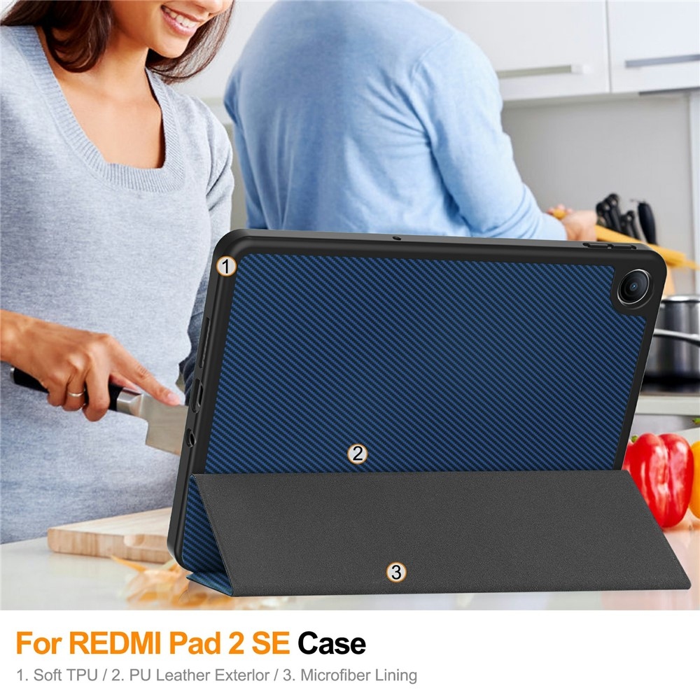 Cases chytré zavírací pouzdro na Xiaomi Redmi Pad 2 9.7 - tmavěmodré