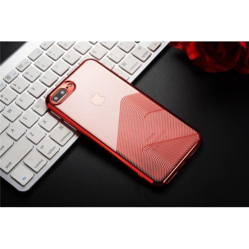 Casis gelový obal na iPhone 8 Plus a 7 Plus - červený
