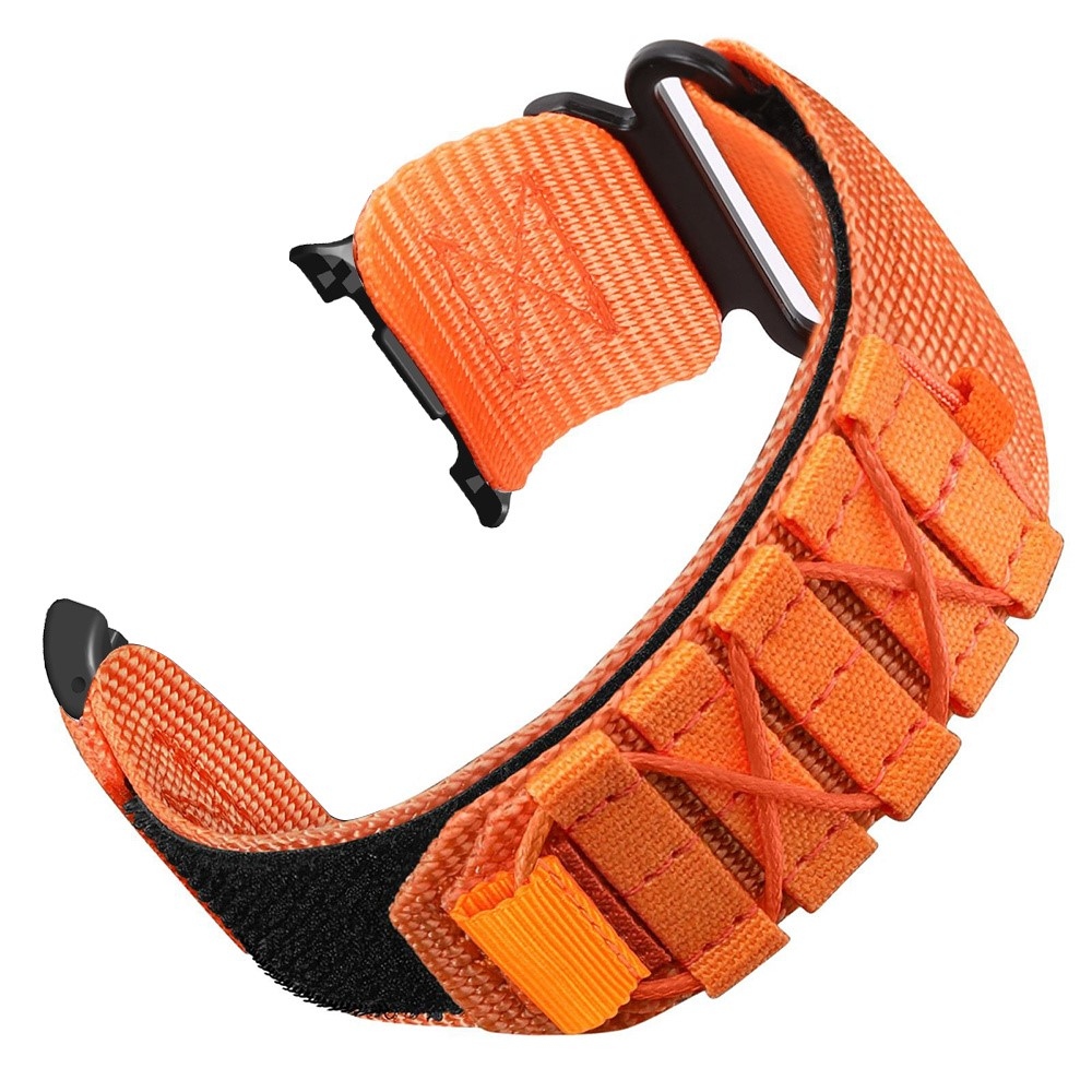 Casual nylonový řemínek na Samsung Galaxy Watch9 40mm/44mm/Watch8 44mm/40mm/Watch8 Classic 46mm - oranžový