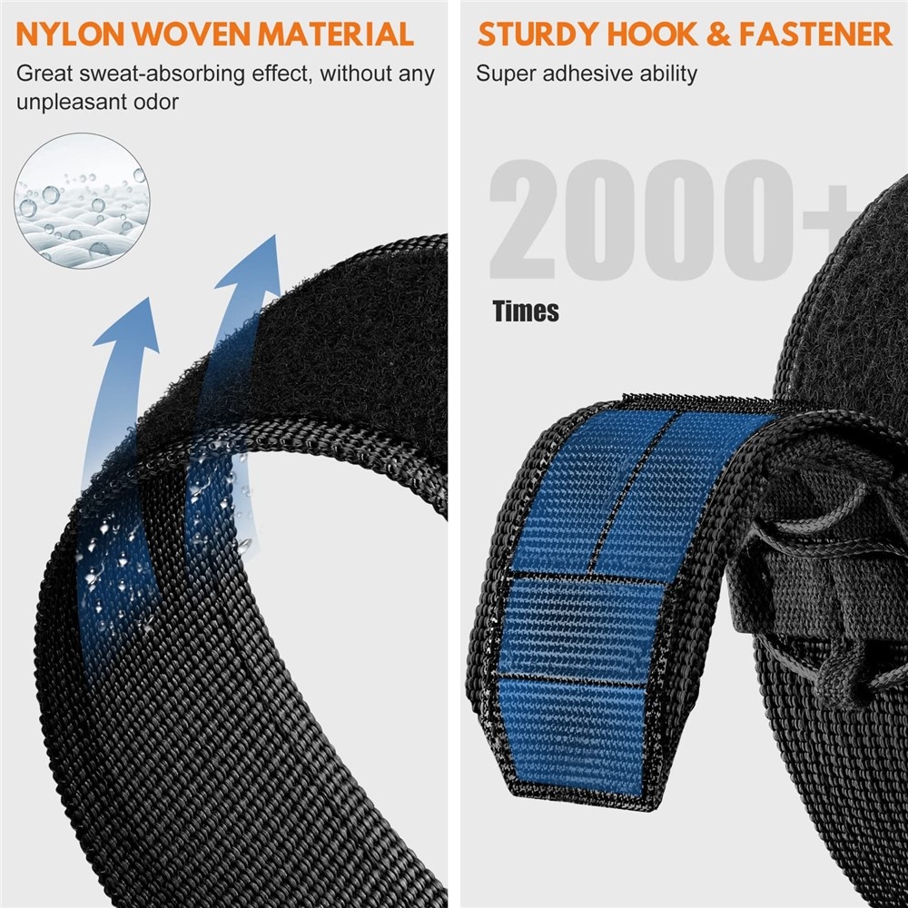 Casual nylonový řemínek na Samsung Galaxy Watch9 40mm/44mm/Watch8 44mm/40mm/Watch8 Classic 46mm - oranžový