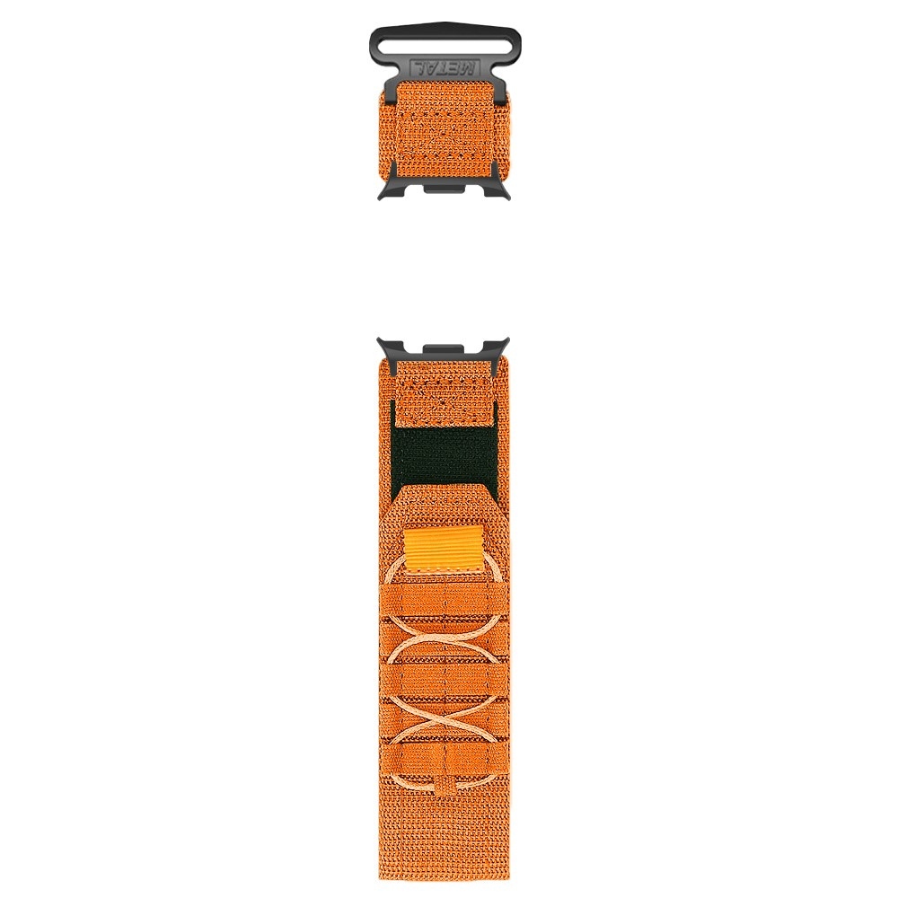 Casual nylonový řemínek na Samsung Galaxy Watch9 40mm/44mm/Watch8 44mm/40mm/Watch8 Classic 46mm - oranžový