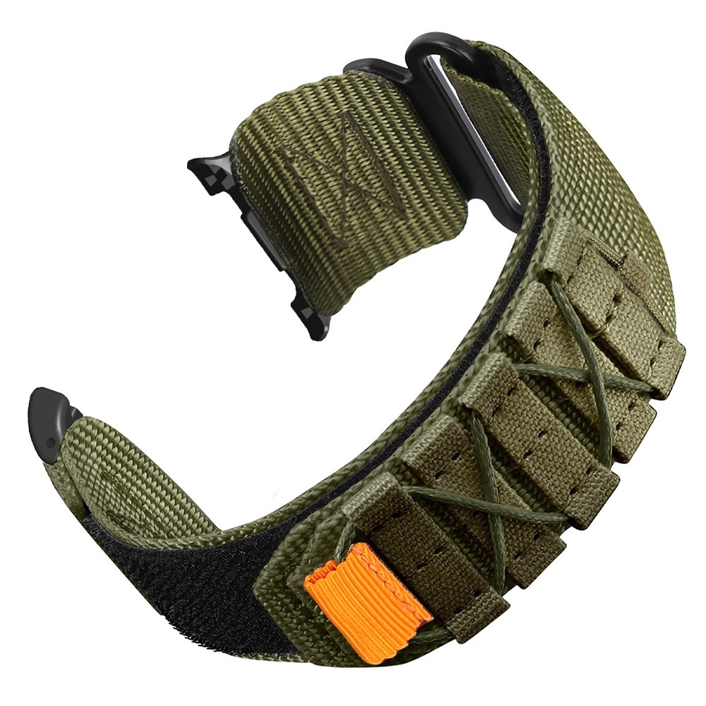 Casual nylonový řemínek na Samsung Galaxy Watch9 40mm/44mm/Watch8 44mm/40mm/Watch8 Classic 46mm - zelený