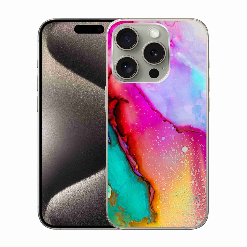 Gelový kryt mmCase na iPhone 15 Pro - abstrakt 24
