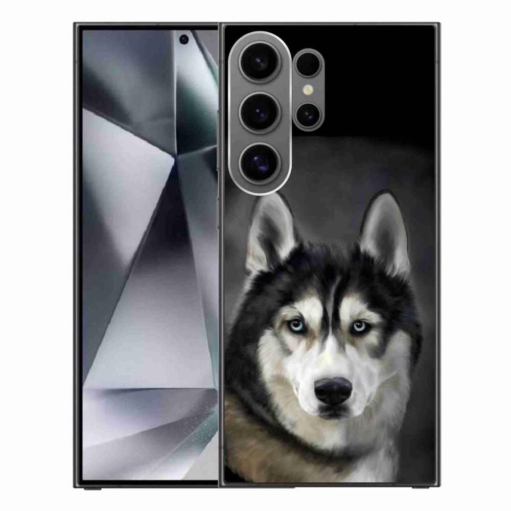 Gelový obal mmCase na Samsung Galaxy S24 Ultra - husky