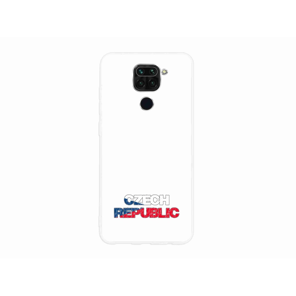 Gelový kryt mmCase na Xiaomi Redmi Note 9 - Czech Republic bílé pozadí