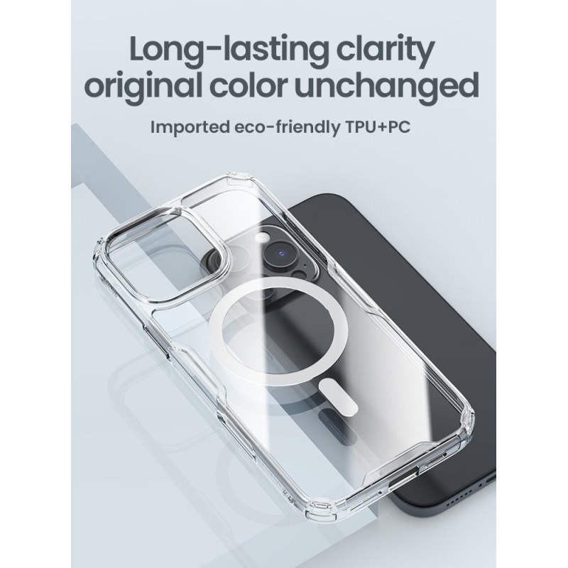 Nillkin Nature TPU PRO Magnetic Kryt pro Apple iPhone 16 Pro Max Transparent