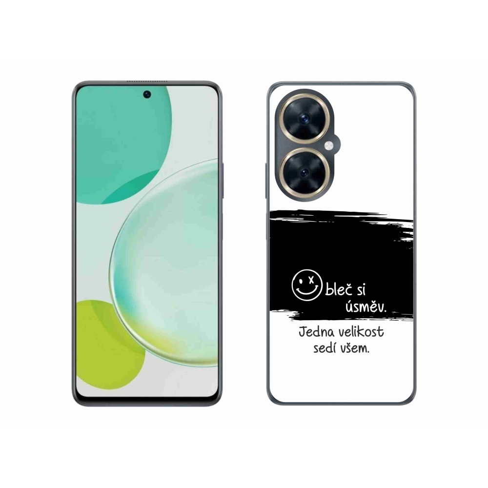 Gelový kryt mmCase na Huawei Nova 11i - vtipný text 8 černobílé pozadí