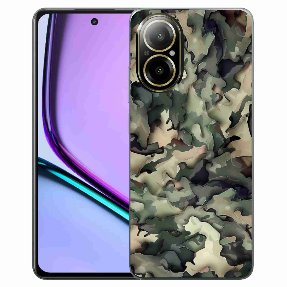 Gelový kryt mmCase na Realme C67 - maskáčový vzor 9