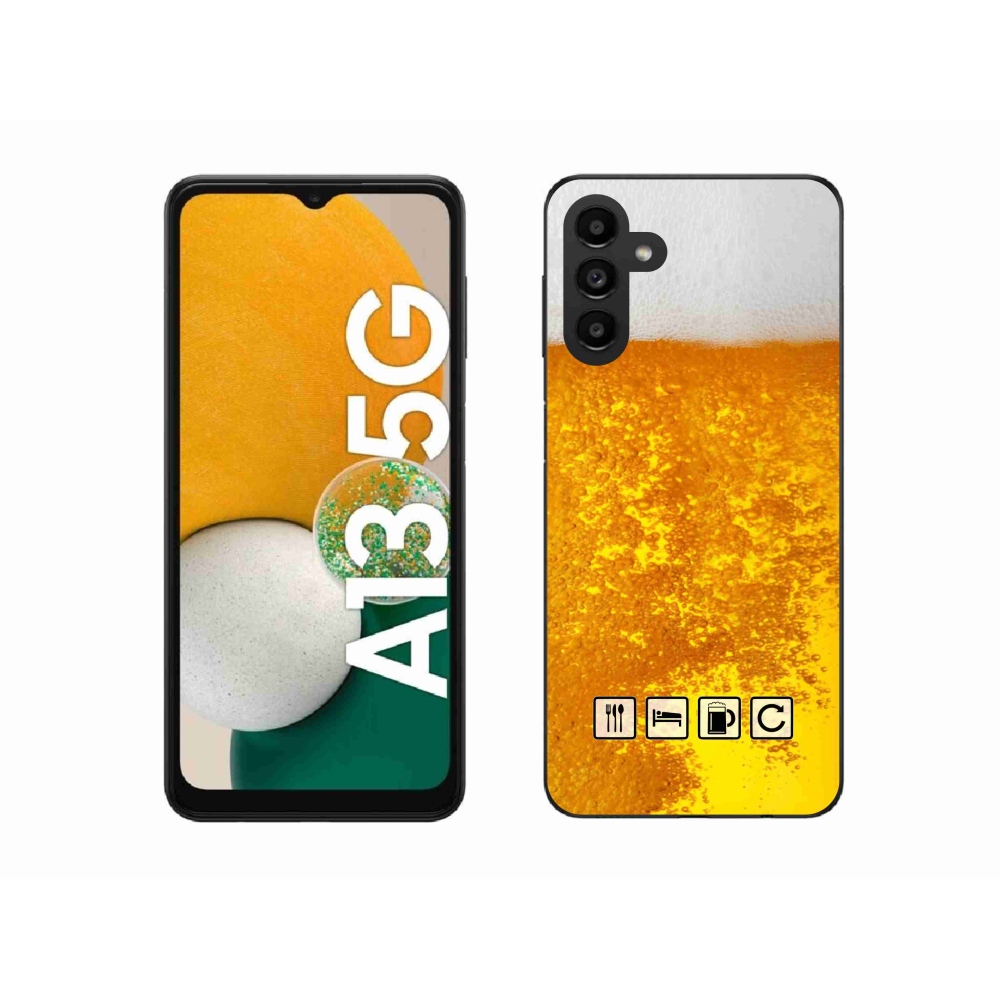 Gelový kryt mmCase na Samsung Galaxy A13 5G - pivní motiv 3