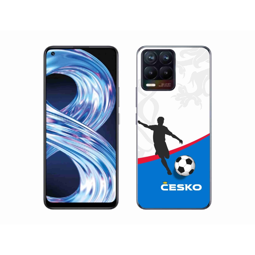 Gelový kryt mmCase na Realme 8 4G - fotbal Česko 1