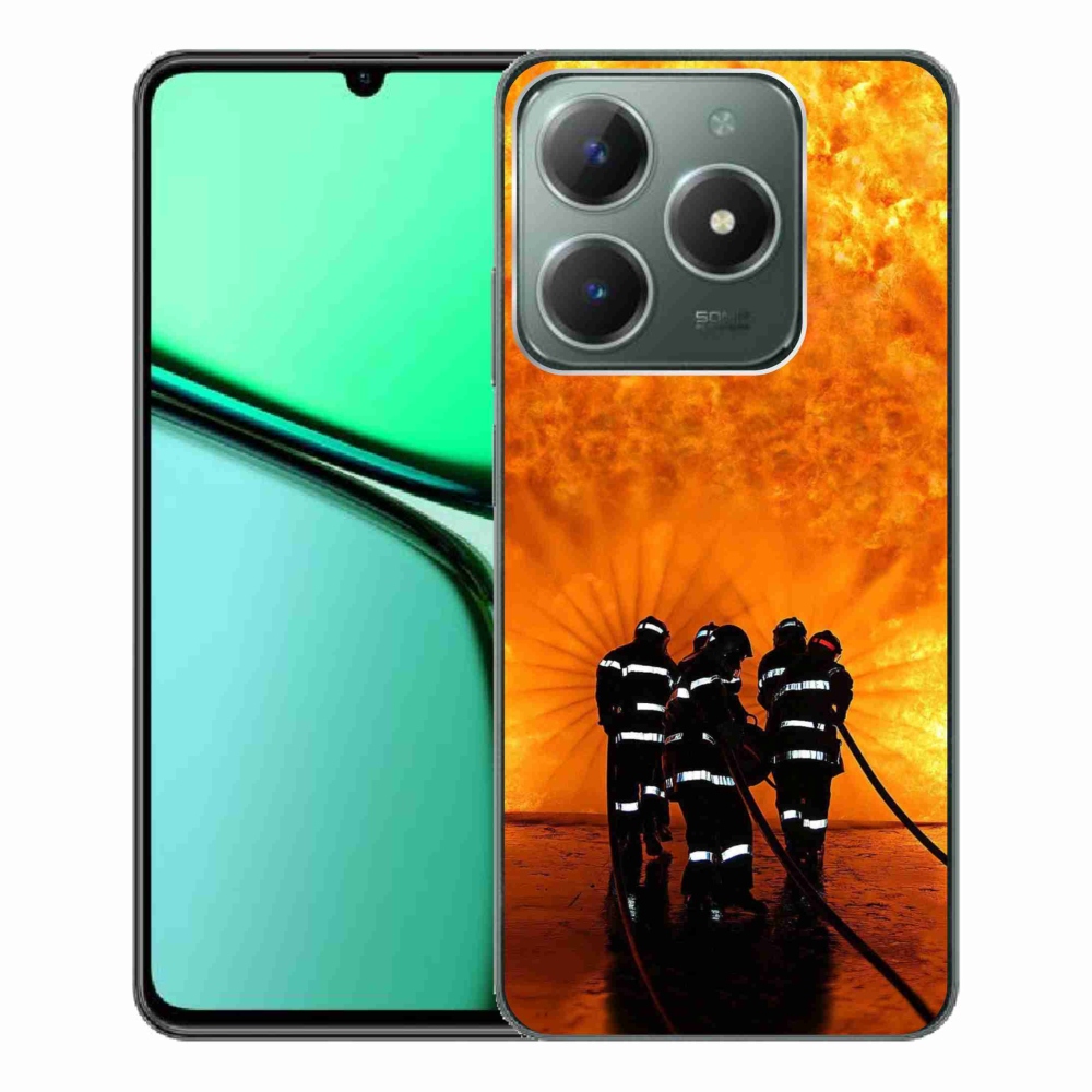Gelový kryt mmCase na Realme C61 - požár