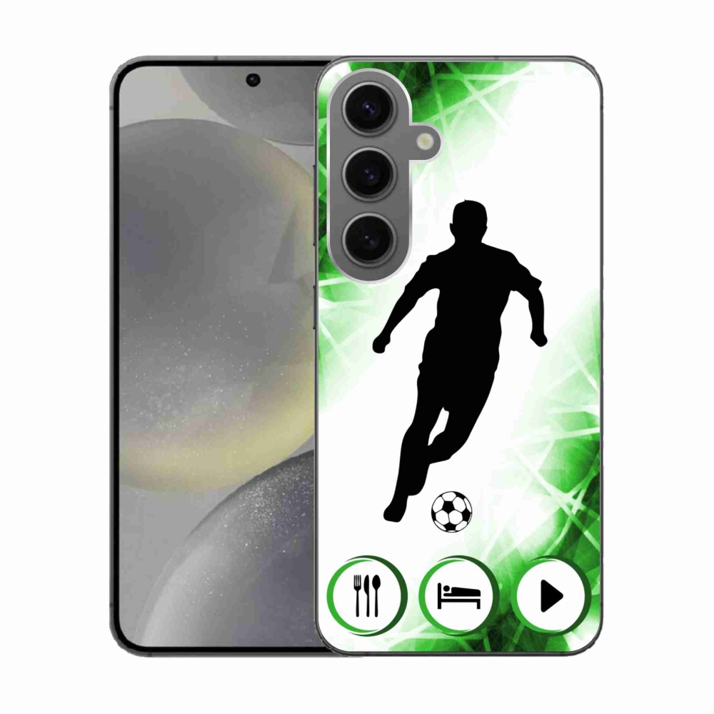 Gelový kryt mmCase na Samsung Galaxy S24 - fotbalista
