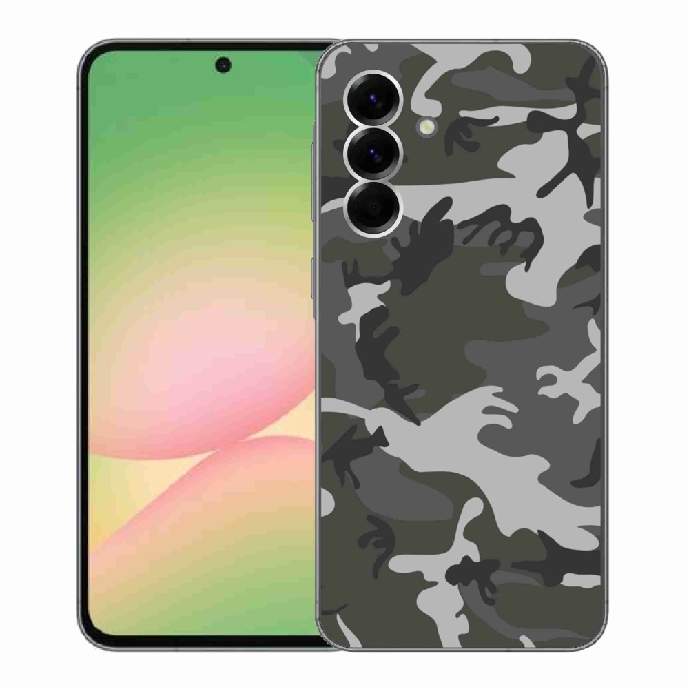 Gelový kryt mmCase na Samsung Galaxy A56 5G - maskáčový vzor