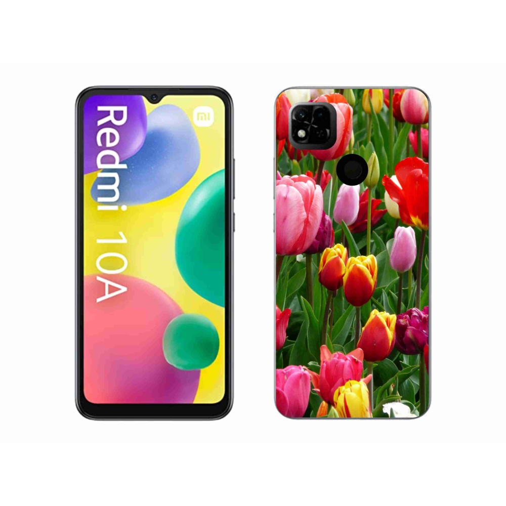 Gelový kryt mmCase na Xiaomi Redmi 10A - tulipány