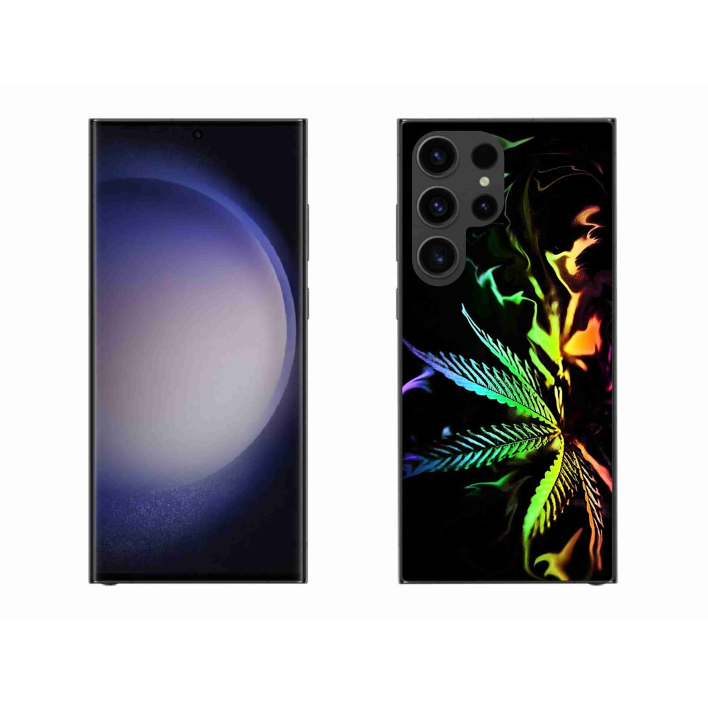 Gelový kryt mmCase na mobil Samsung Galaxy S23 Ultra 5G - konopí 2