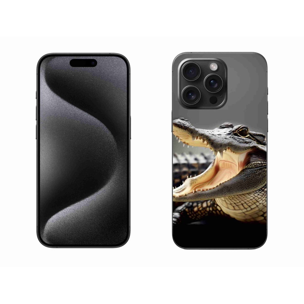Gelový kryt mmCase na iPhone 15 Pro Max - krokodýl