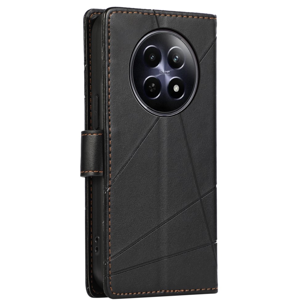 Line knížkové pouzdro na Realme 12 5G/12x 5G - černé