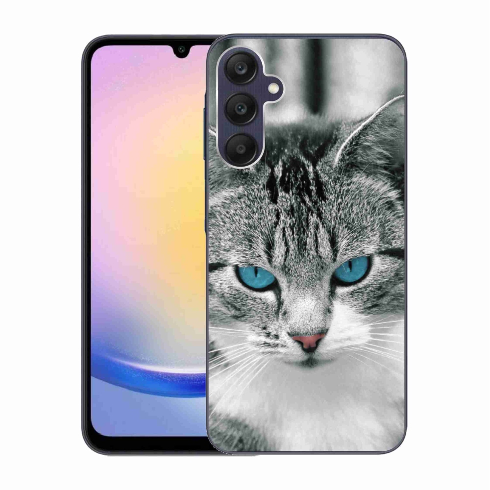 Gelový kryt mmCase na Samsung Galaxy A25 5G - kočičí pohled 1