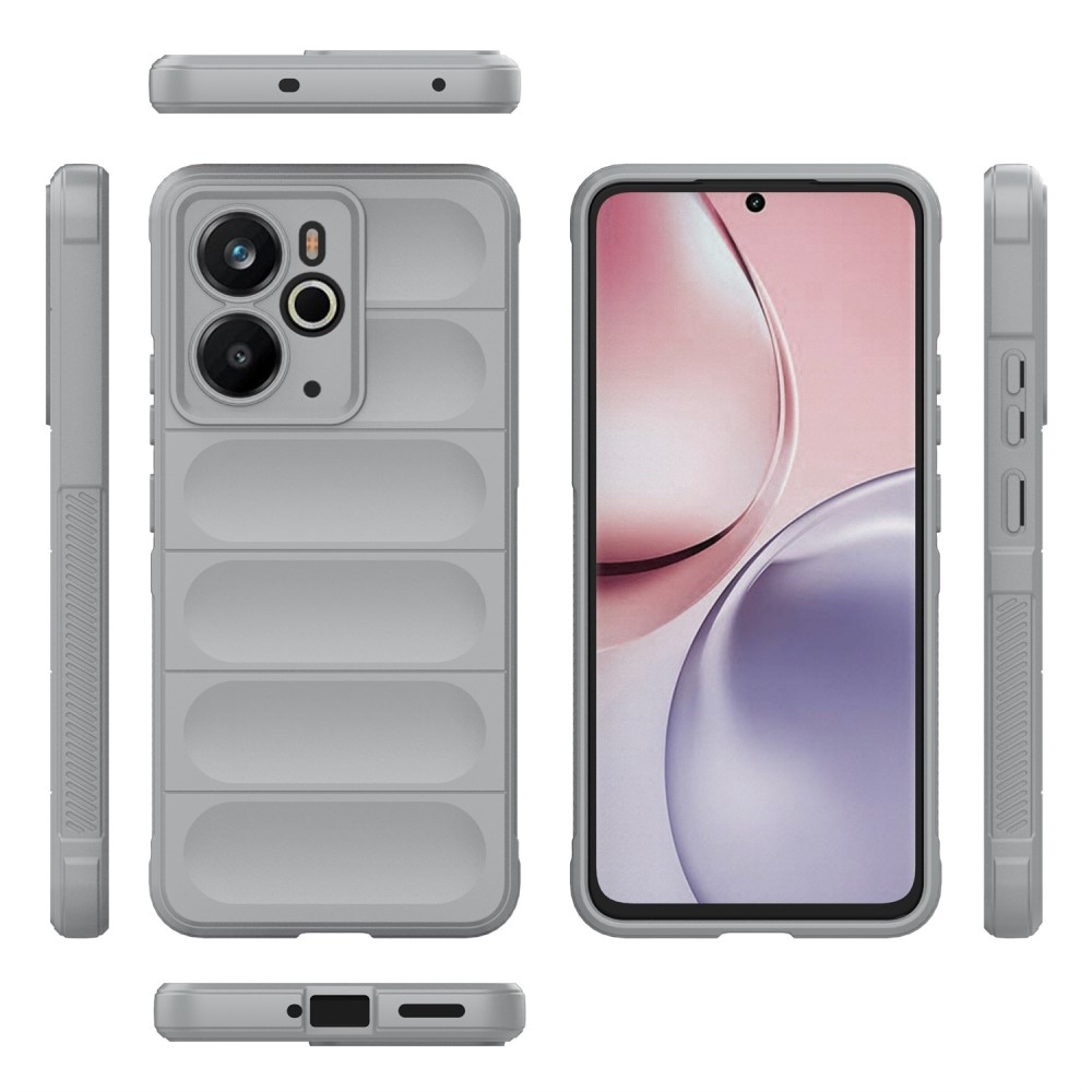 Rugg odolný gelový obal na Realme 14 5G - šedý