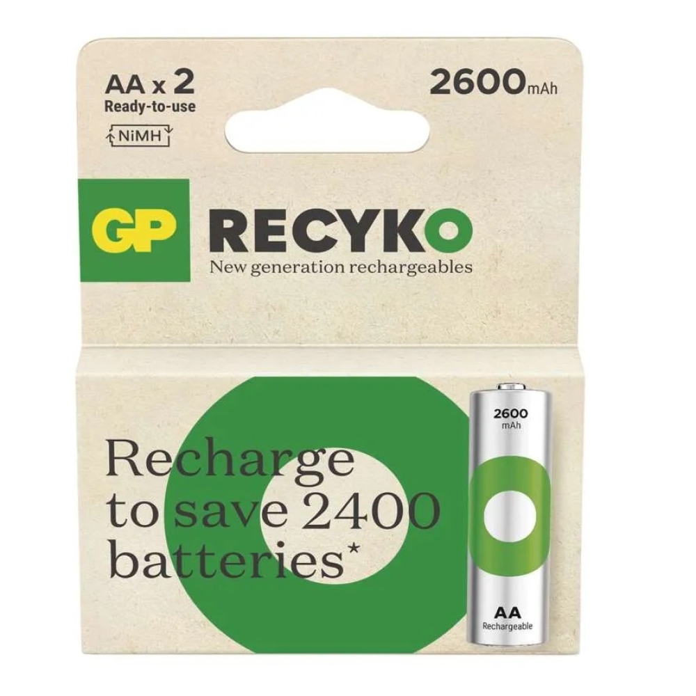 Nabíjecí baterie GP ReCyko 2600 AA (HR6) - 2ks