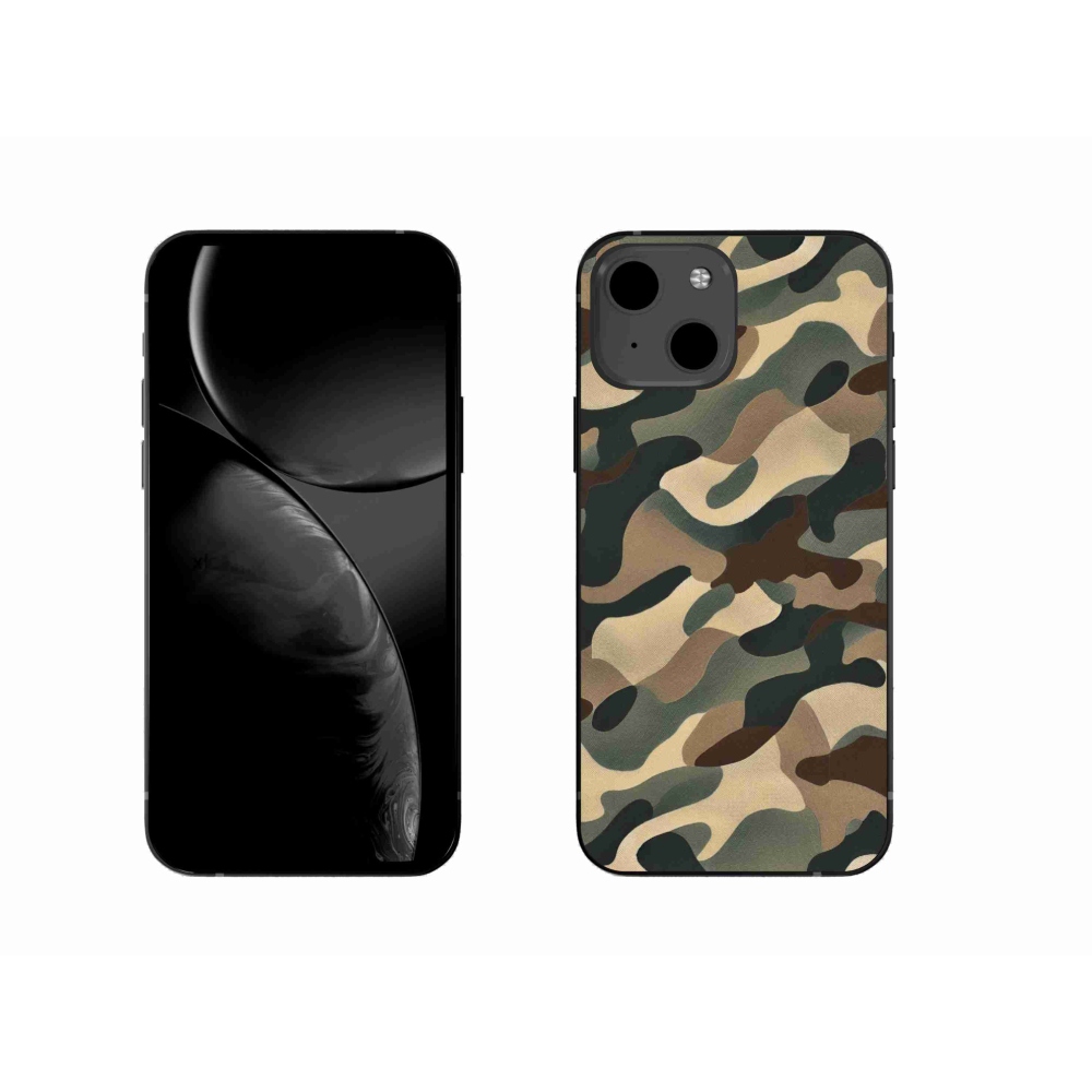 Gelový kryt mmCase na iPhone 13 6.1 - maskáčový vzor 11