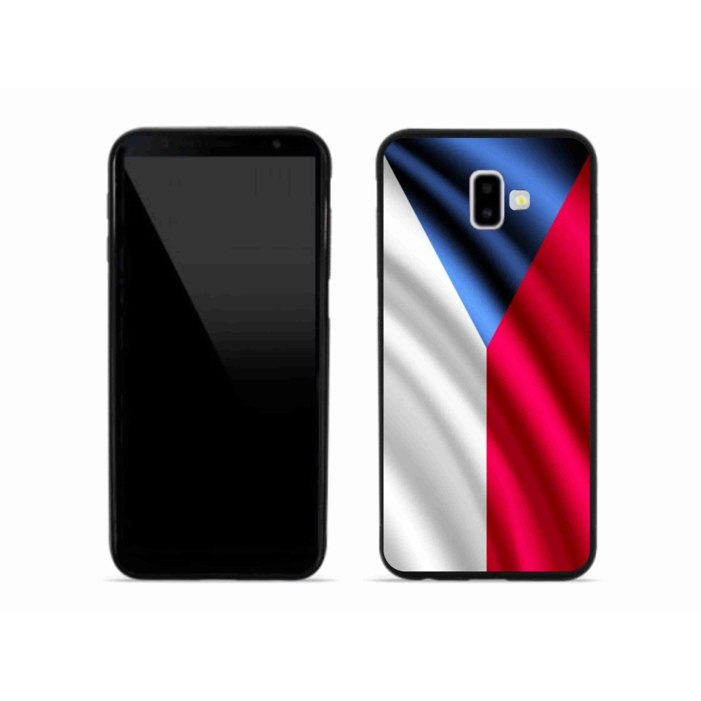 Gelový kryt mmCase na mobil Samsung Galaxy J6 Plus - česká vlajka