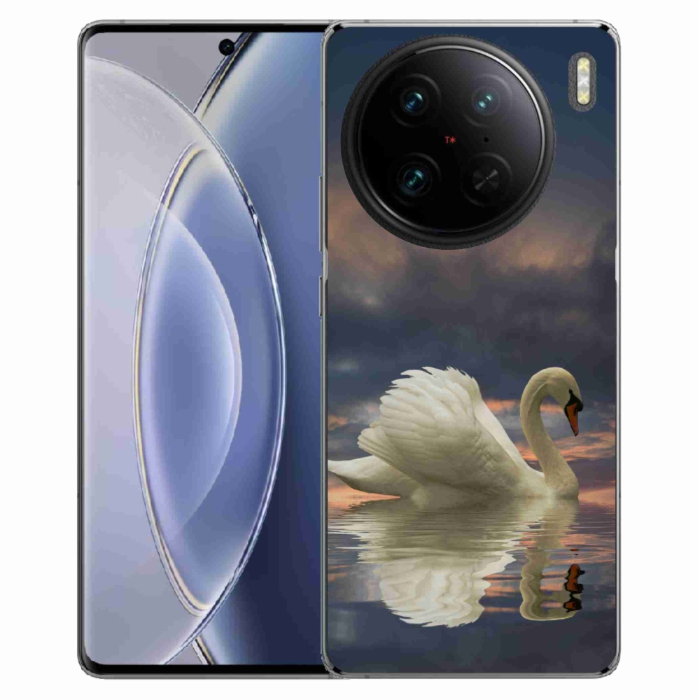 Gelový kryt mmCase na Vivo X90 Pro - labuť