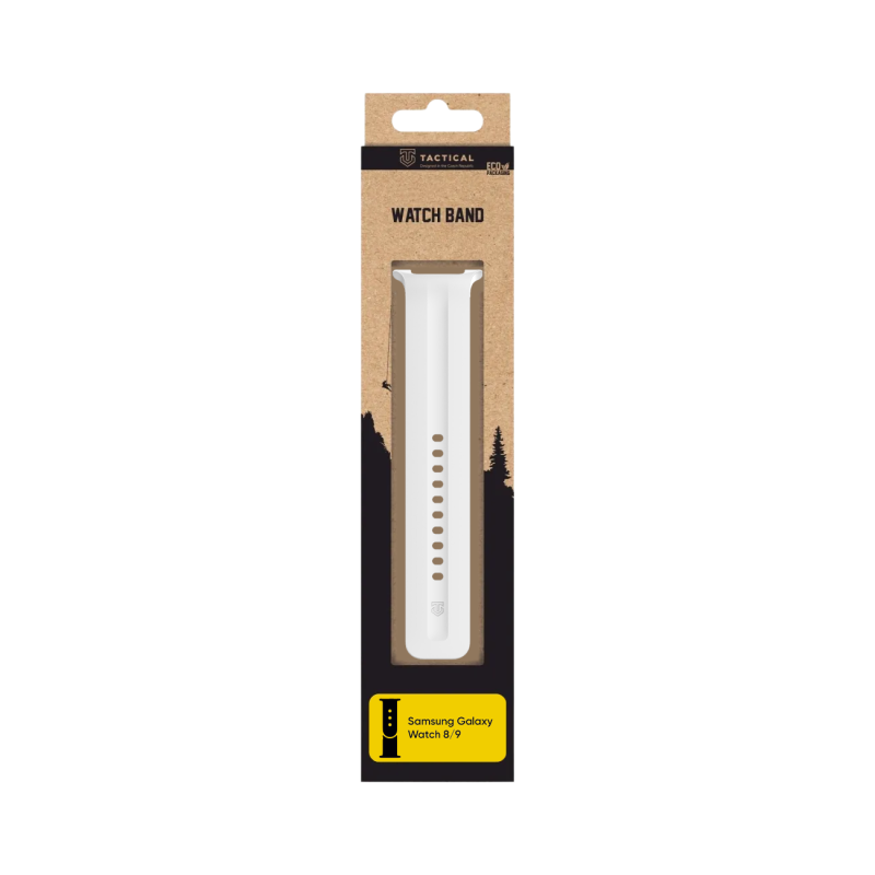 Tactical Silikonový Řemínek pro Samsung Galaxy Watch 8/9 White