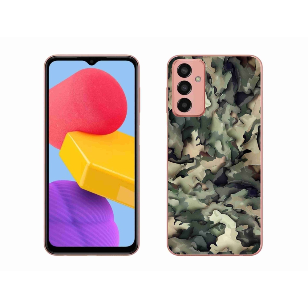 Gelový kryt mmCase na Samsung Galaxy M13 - maskáčový vzor 9