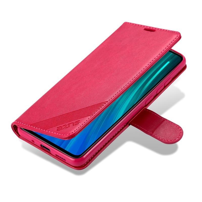 Cell PU kožené peněženkové pouzdro na mobil Xiaomi Redmi 9C - červené