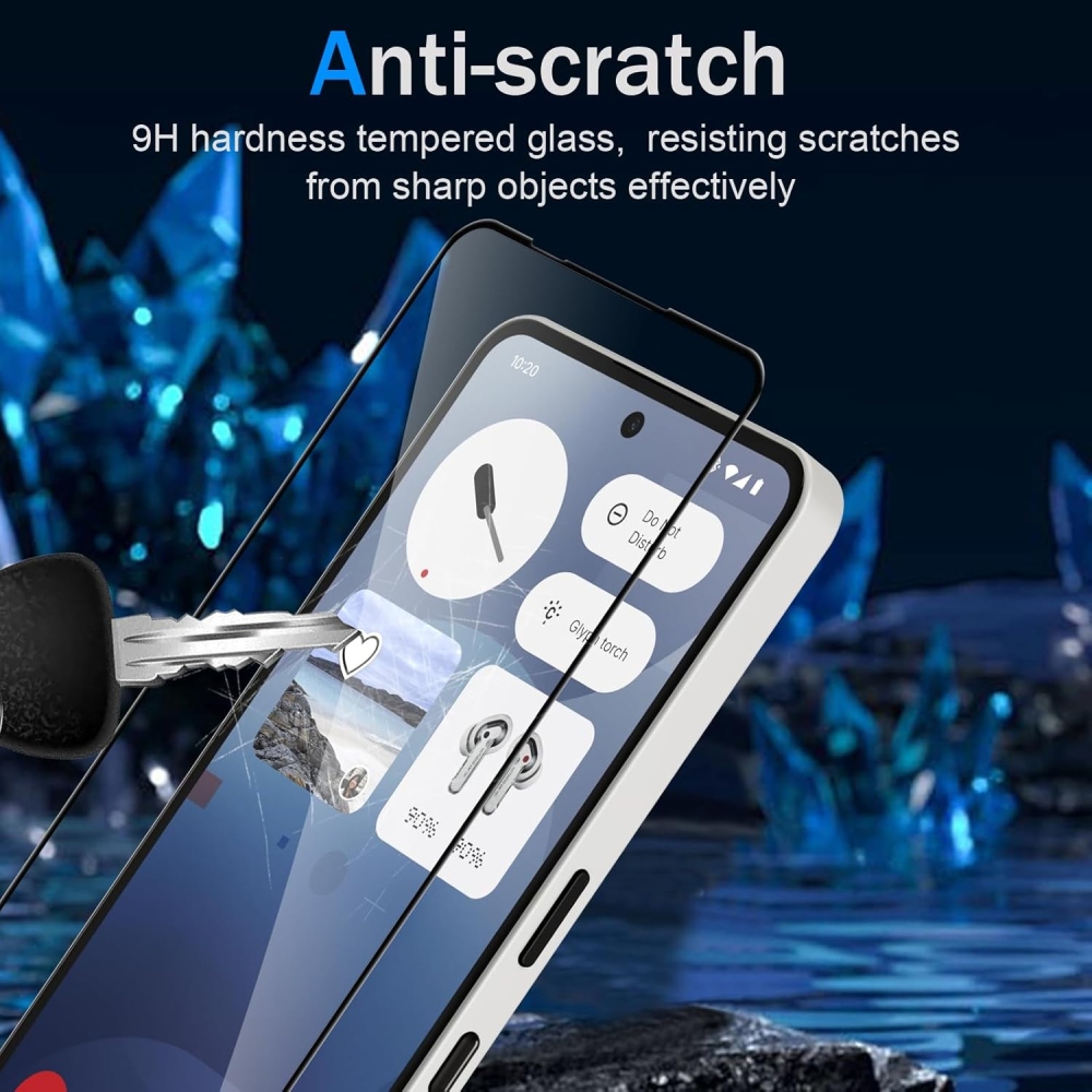 Celoplošné tvrzené sklo na mobil Nothing Phone (4a)