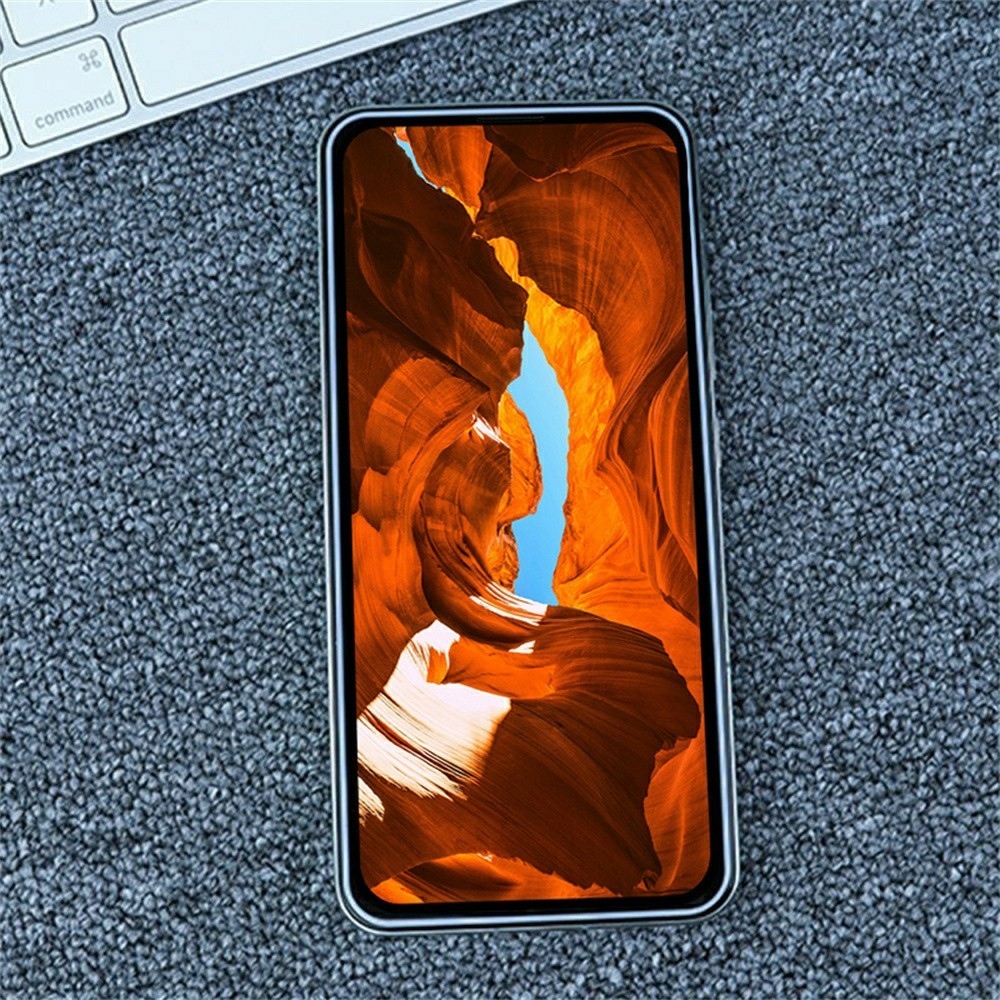 Celoplošné tvrzené sklo na mobil Vivo X300 5G - bílý rámeček