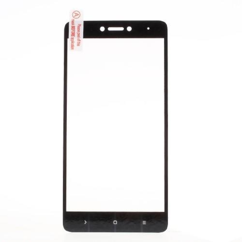 Celoplošné tvrzené sklo na Xiaomi Redmi Note 4X - černý lem