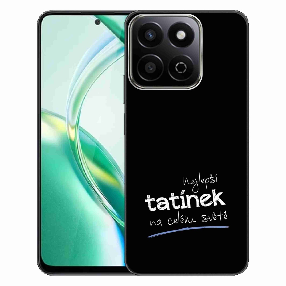 Gelový kryt mmCase na Honor 200 Smart 5G - nejlepší tatínek 4 černé pozadí